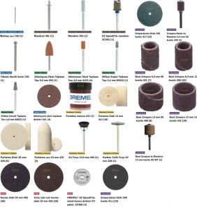 DREMEL 724 150 parça  Çok Amaçlı Aksesuar Seti