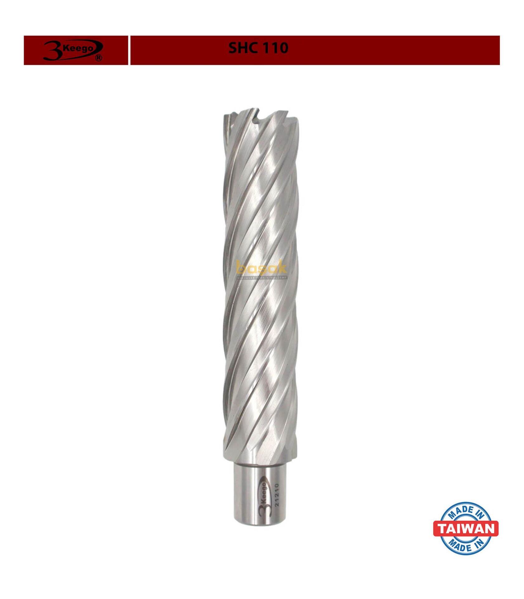 3Keego 27 x 110 mm HSS Uzun Manyetik Matkap Ucu SHC110