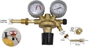 Yıldız 50230S 0-20 Bar Azot Nitrojen Yüksek Basınç Düşürücü Saat