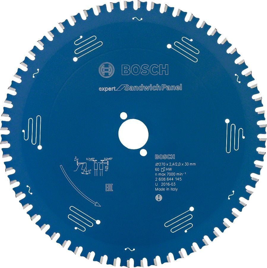 Bosch Sandviç Panel 270*30 mm 60 Diş Expert Daire Testere Bıçağı 2608644145