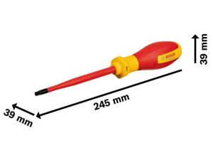 Bosch T30 x 125 mm VDE İzeloleli Torx Uçlu Tornavida 1600A02NC9