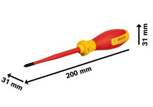Bosch PZ 1 x 100 mm VDE İzoleli PZ Tornavida 1600A02ND1