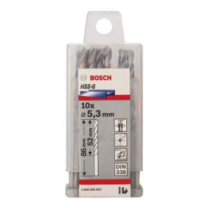 Bosch HSS-G 5,3x86 mm Metal Matkap Ucu 10'lu Paket 2608585492
