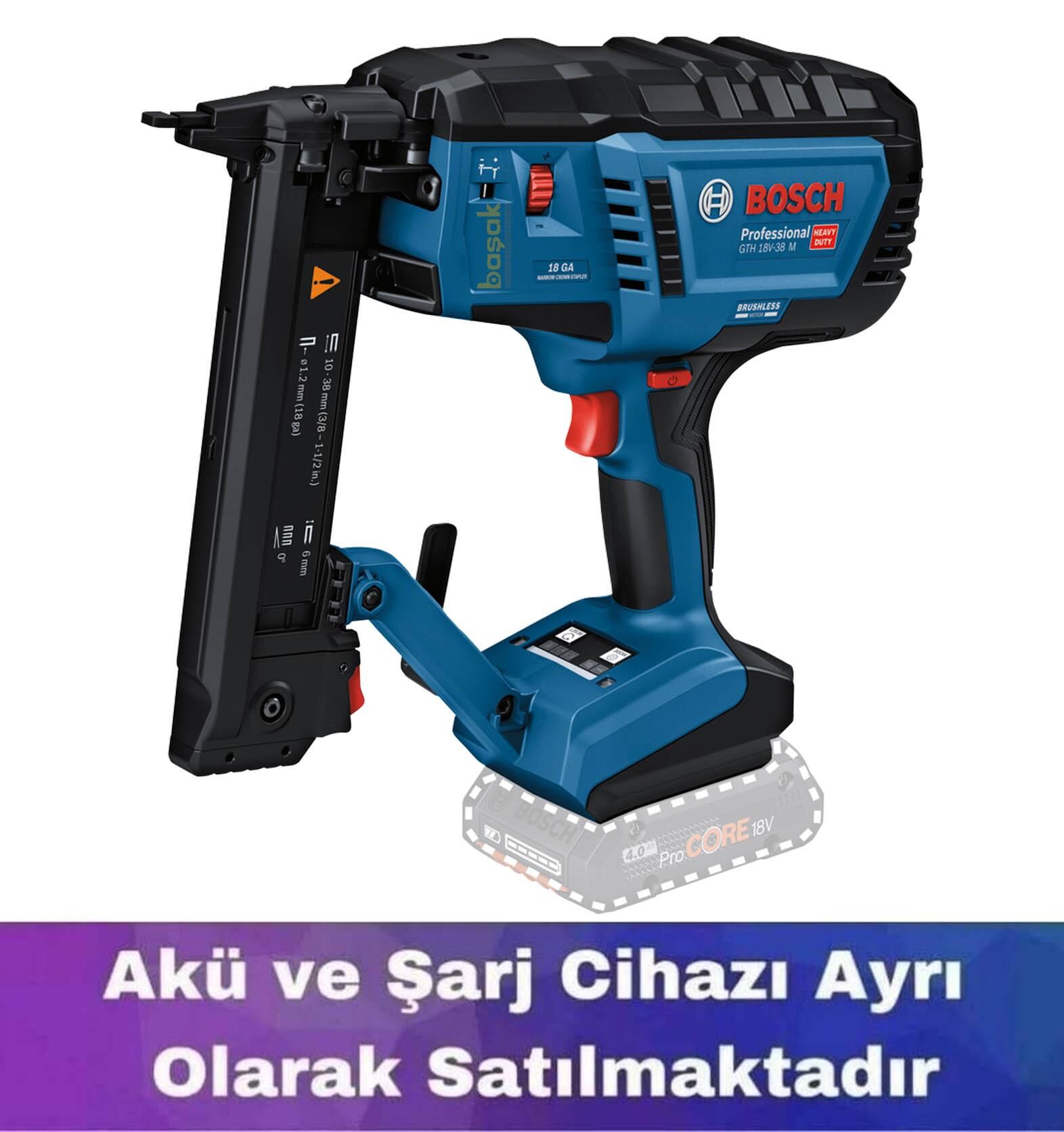 Bosch GTH 18V-38 M Akülü Zımba Tabancası (Solo) 0601482500