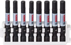 Bosch Impact 5-6 mm 50 mm 8'li Hex Allen Bits Uç Seti 2608522332