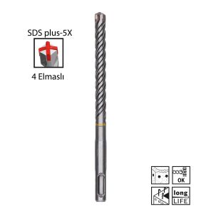 Bosch SDS Plus-5X 9,5 x 160 mm Dört Elmaslı Matkap Ucu 2608836617