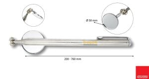 Ceta Form Ø 30 mm Teleskopik Yuvarlak Ayna Cep Tipi R20RS