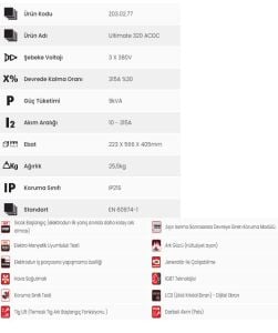 Zenweld Ultimate 320 AC/DC Hava Soğutmalı Kaynak Makinesi