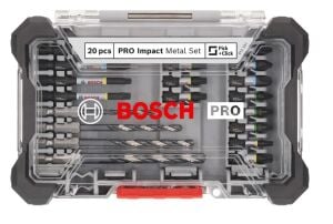 Bosch PRO Impact 20 Parça Vidalama ve Metal Delme Uç Seti 2608521U84