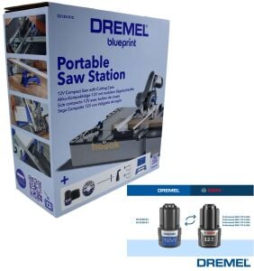 Dremel CS12V-S1C 12V Akülü 85 mm Taşınabilir Tezgah Tipi Testere | Kesme İstasyonu Seti