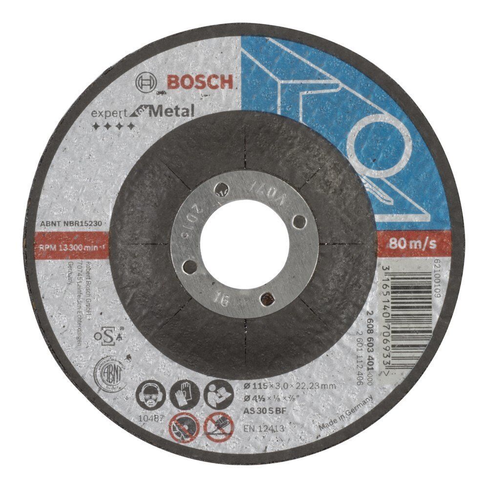 Bosch 115x3 mm Expert Metal Kesme Taşı Bombeli 2608603401