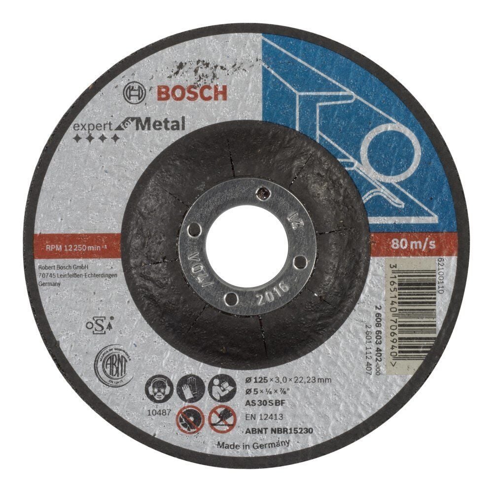 Bosch 125x3 mm Expert Metal Kesme Taşı Bombeli 2608603402