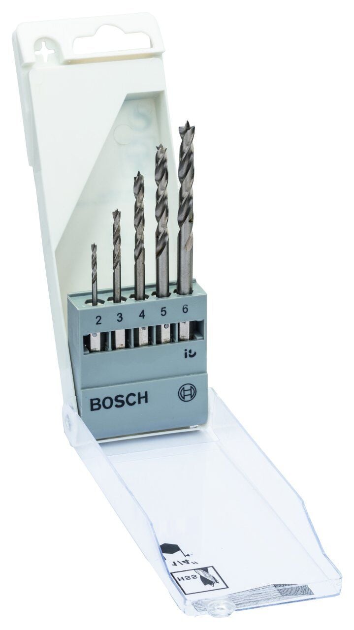 Bosch Ahşap Matkap Ucu Set 2-6 mm 1/4 Hex Şaft 2608595525