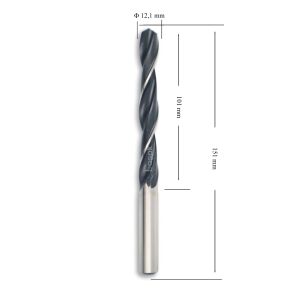 MTE 12,1 mm Haddeli Metal Matkap Ucu HSS DIN 338