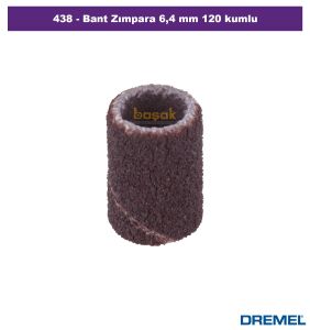 DREMEL 438 Bant Zımpara 6,4 mm 120 kum (6 adet) 2615043832