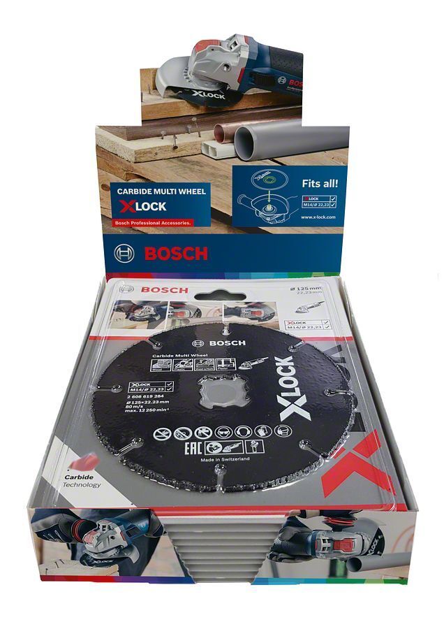 Bosch X-LOCK Carbide Multi Wheel 125 mm 10'lu 2608619369