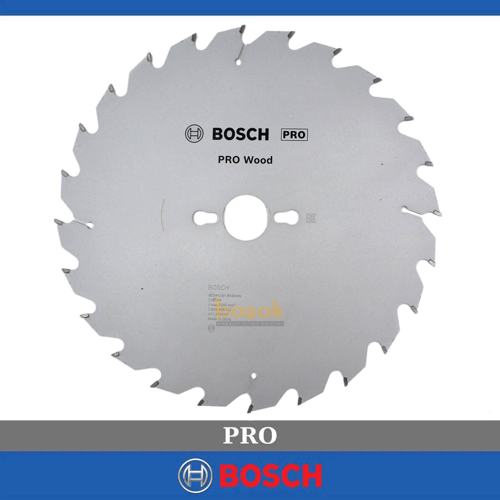 Bosch Optiline 254x30 mm 24 Diş Ahşap Daire Testere 2608838412