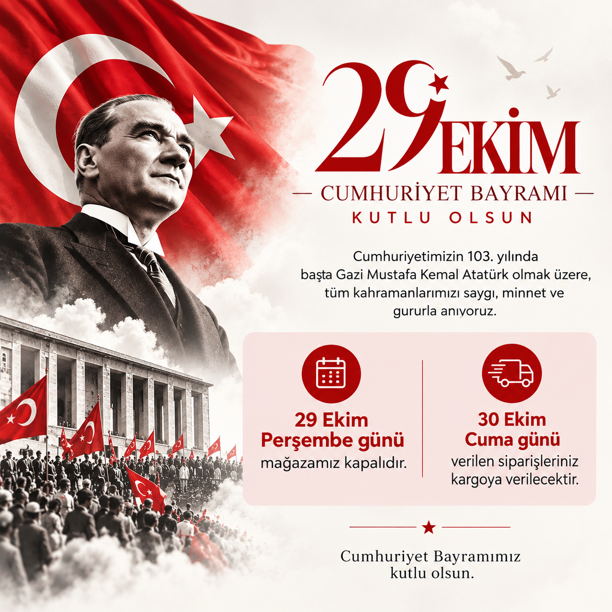 29 Ekım Duyurusu
