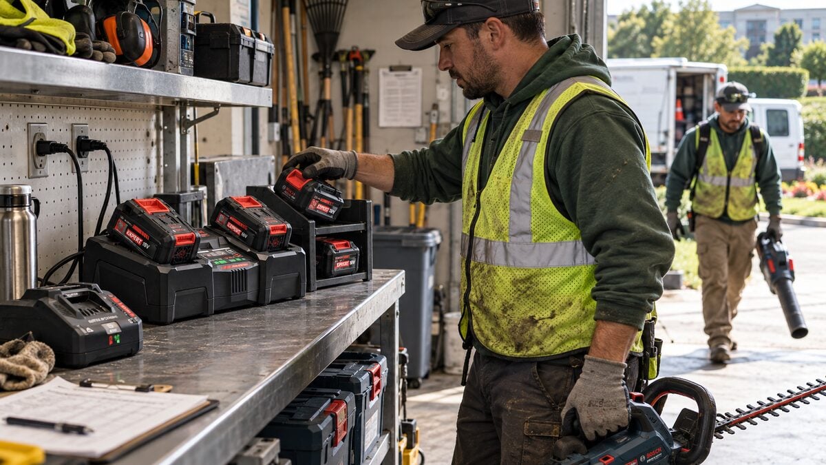 Bosch EXPERT akü ve şarj cihazları ile profesyonel akü rotasyonu