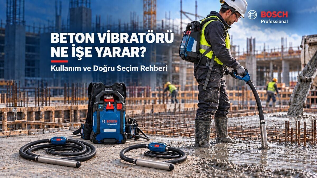 Beton Vibratörü Ne İşe Yarar? Kullanım ve Doğru Seçim Rehberi