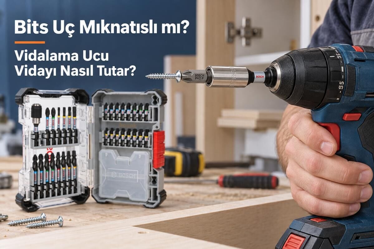 Bits Uç Mıknatıslı mı? Vidalama Ucu Vidayı Nasıl Tutar?