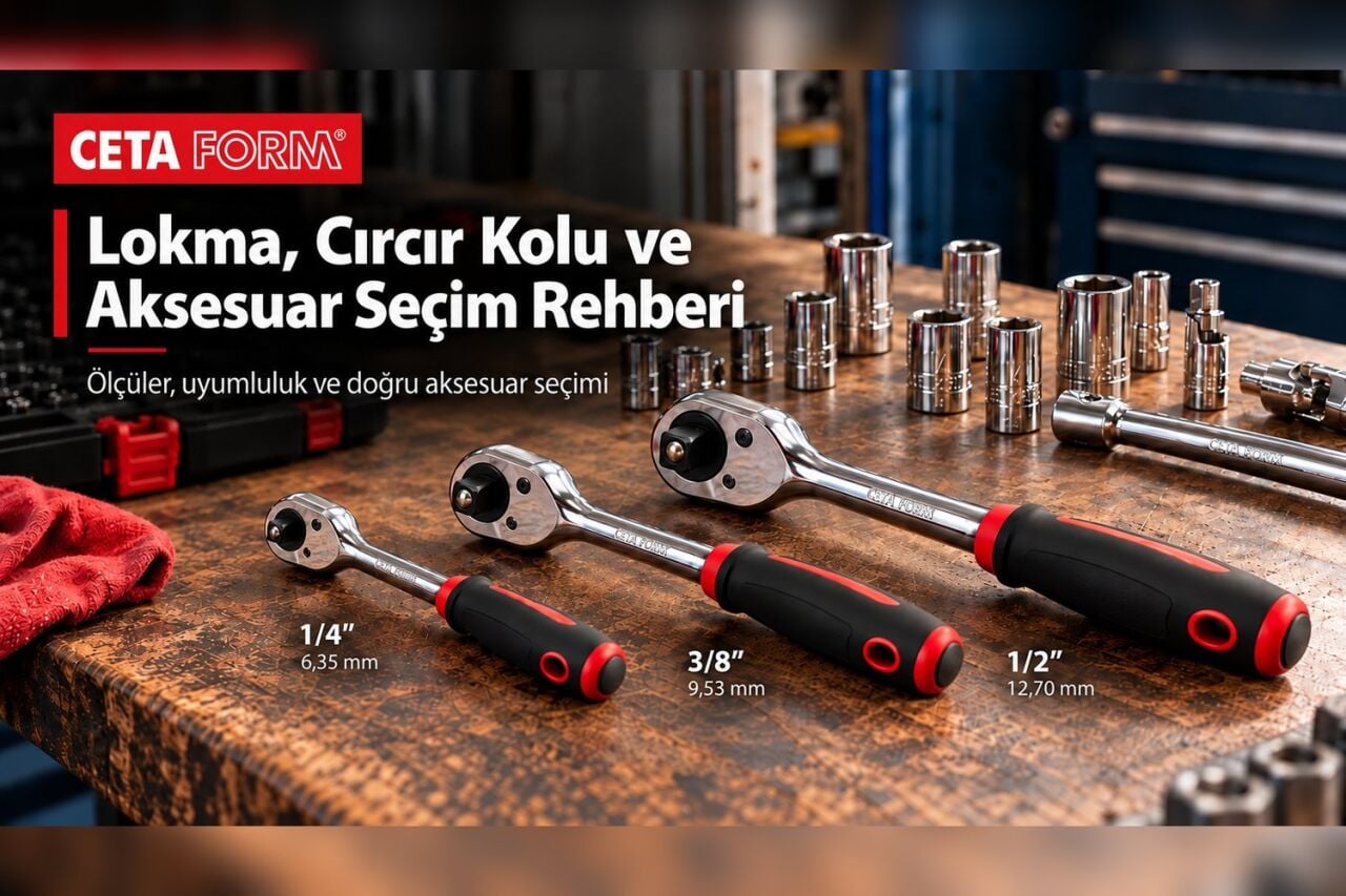 1/4, 3/8 ve 1/2 Lokma ve Cırcır Kolu Seçim Rehberi