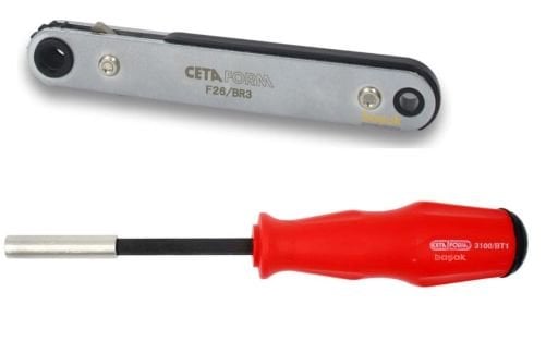Bits Uç İçin Cırcır Kolları ve Tornavidaları