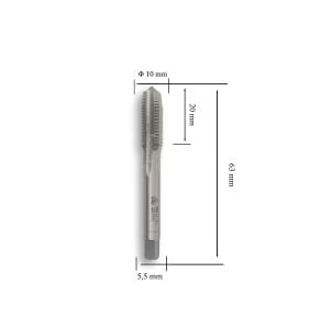 MTE M10x1,25 İnce Diş El Kılavuzu 2’li Takım HSS DIN 2181