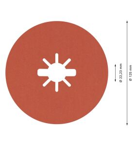 Bosch R782 Expert 125mm 120 kum Inox Disk Zımpara 25'li 2608621827