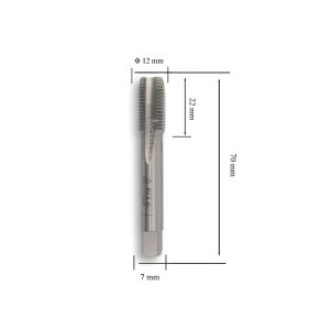 MTE M12x1,25 İnce Diş El Kılavuzu 2’li Takım HSS DIN 2181