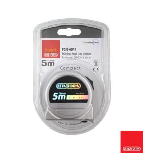 Ceta Form Compact 5 metre Şerit Metre (Paslanmaz Çelik) P05S-0519