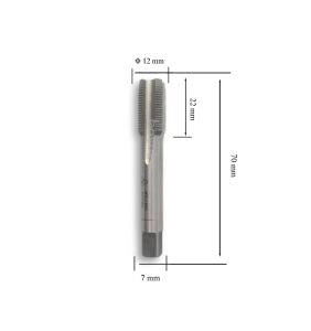 MTE M12x1 İnce Diş El Kılavuzu 2’li Takım HSS DIN 2181
