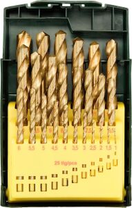 Bosch HSS-TiN 25 Parça 1-13mm Metal Matkap Ucu Takımı 2607017154