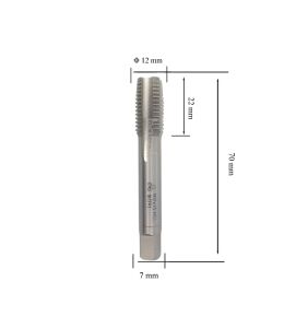 MTE M12x1,5 İnce Diş El Kılavuzu 2’li Takım HSS DIN 2181