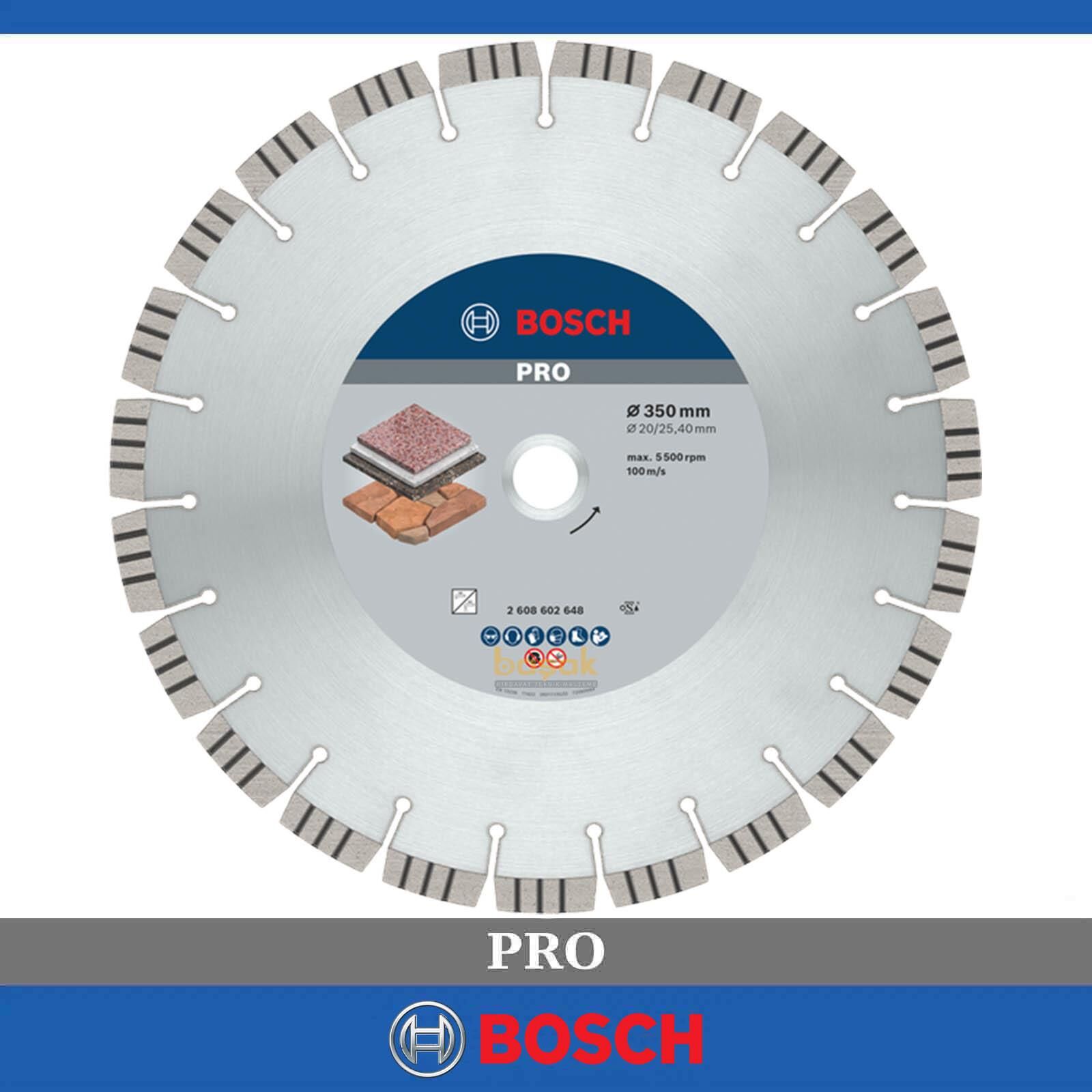 Bosch Best 350 mm Doğal Taş ve Granit Elmas Kesici Disk 2608602648