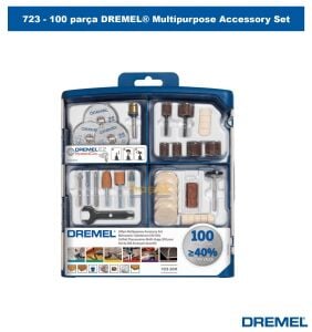 DREMEL 723 100 Parça Çok Amaçlı Aksesuar Seti