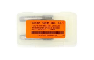 MTE M14x1,5 İnce Diş El Kılavuzu 2’li Takım HSS DIN 2181