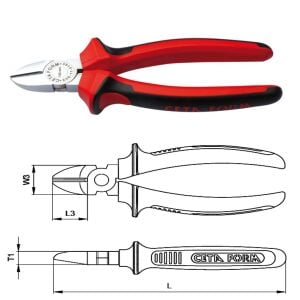 Ceta Form 180 mm Yan Keski Parlak Krom-DouTech Sap E06-11-0180