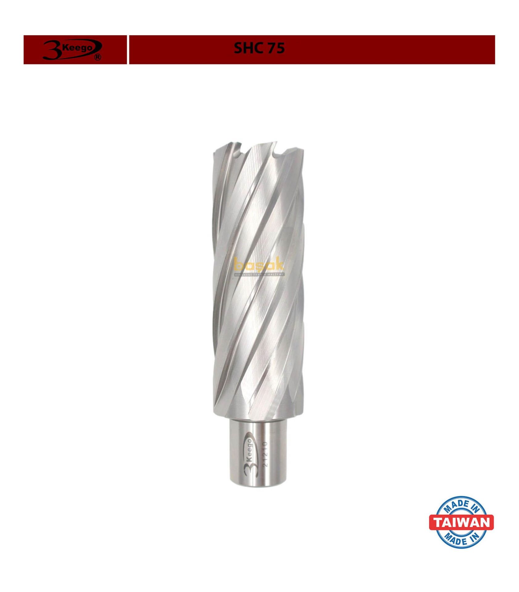 3Keego 31 x 75 mm HSS Uzun Manyetik Matkap Ucu SHC75