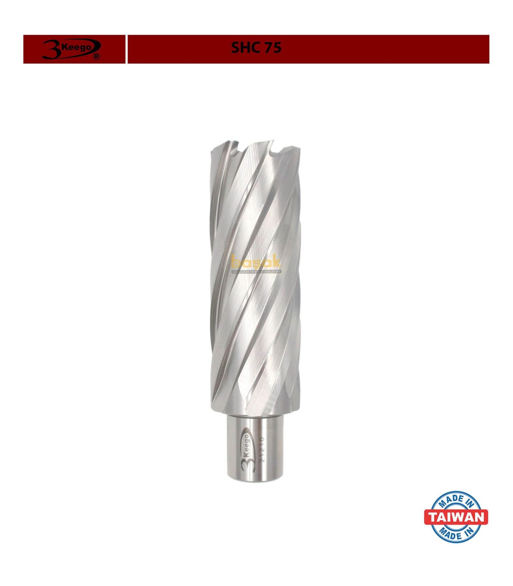 3Keego 31 x 75 mm HSS Uzun Manyetik Matkap Ucu SHC75