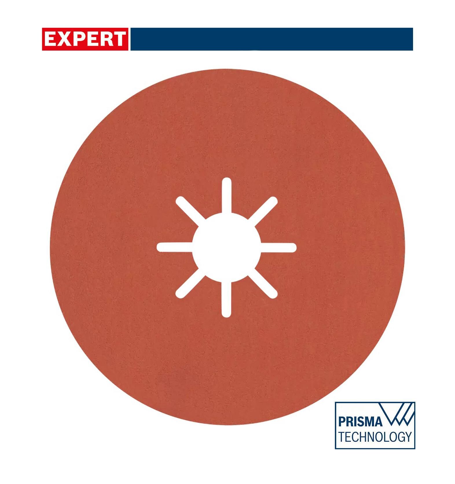 Bosch R782 Expert 180 mm 120 kum Inox Disk Zımpara 25'li 2608621831