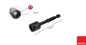 Ceta Form 10 x 65 mm Manyetik Lokma Uç (Darbeli Kullanım) BT/1065TM