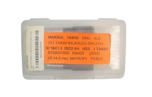 MTE M16x1,5 İnce Diş El Kılavuzu 2’li Takım HSS DIN 2181