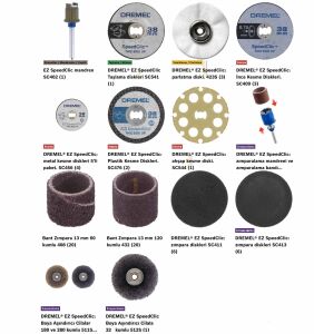 DREMEL SC725 SpeedClic 70 Parça Çok Amaçlı Aksesuar Seti