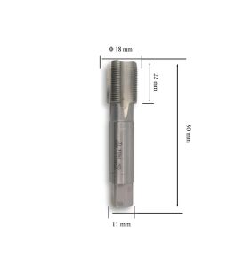 MTE M18x1 İnce Diş El Kılavuzu 2’li Takım HSS DIN 2181