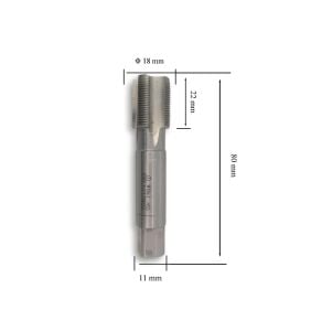 MTE M18x1 İnce Diş El Kılavuzu 2’li Takım HSS DIN 2181