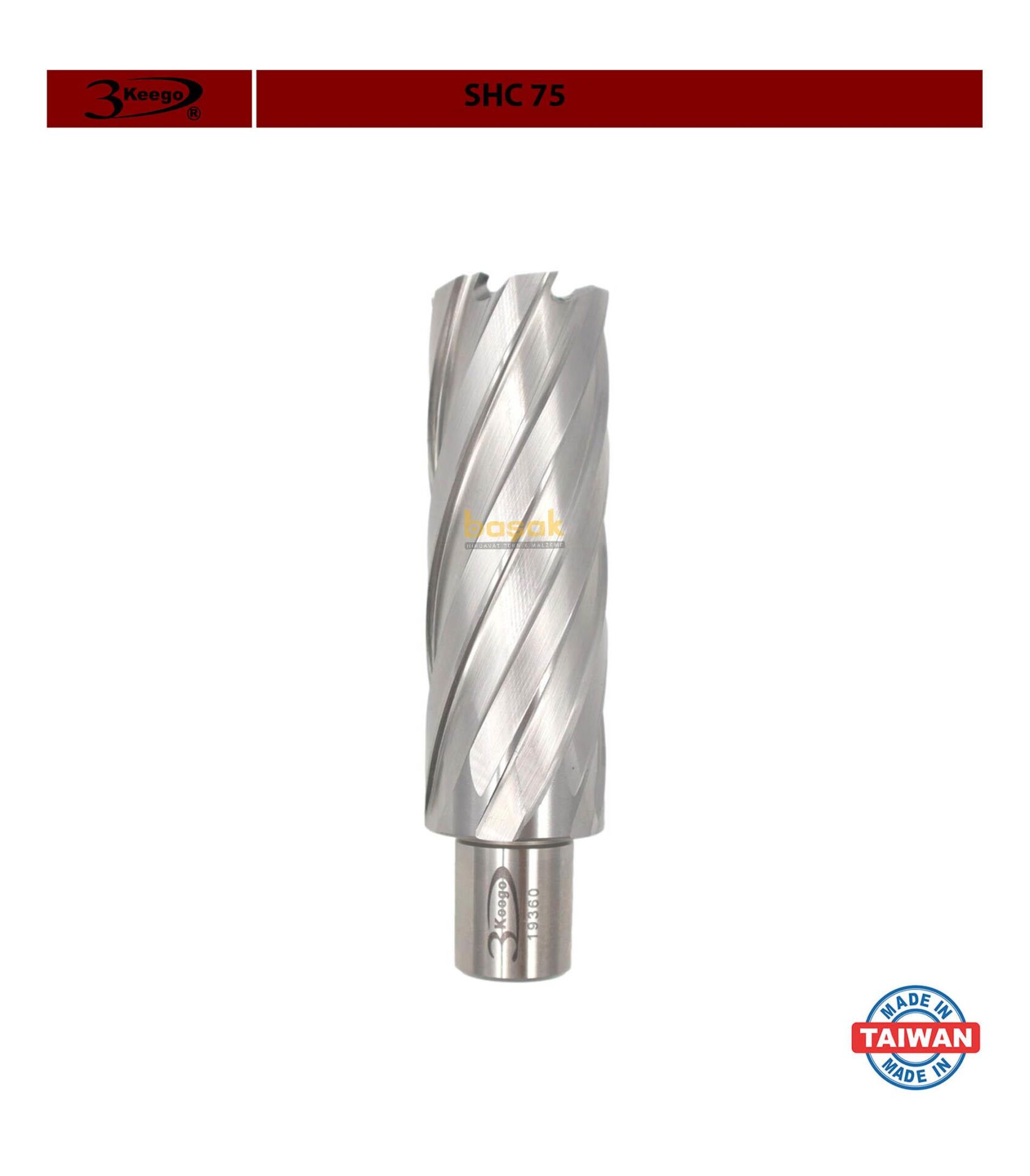 3Keego 29 x 75 mm HSS Uzun Manyetik Matkap Ucu SHC75