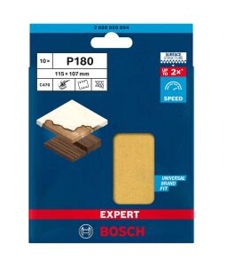 Bosch Expert C470 115x107 mm 180 kum 10'lu Zımpara Kağıdı 6 Delikli 2608900894
