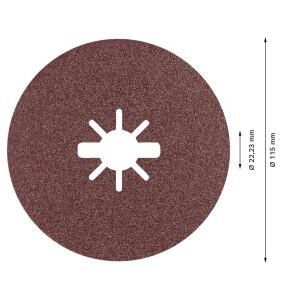 Bosch R781 Expert 115 mm 60 kum Metal Disk Zımpara 5'li 2608621780