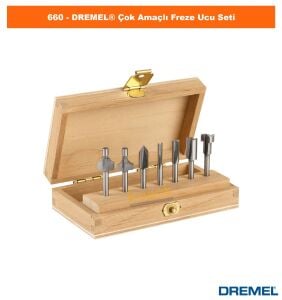 DREMEL 660 7 Parça Çok Amaçlı Freze Ucu Seti